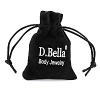 Dbella 14G Bioflex Curved Barbell Eyebrow Rings Piercing Small Belly Button Rings Snake Eyes Piercing Jewelry Mix Color Acrylic