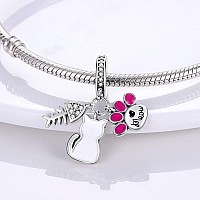 Mula 925 Sterling Silver Charms For Bracelets And Necklaces Handbag Dangle Pendants Beads Cute Cat Turtle Charms Jewelry Gift Fo