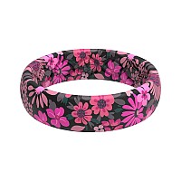 Groove Life Aspire Vivida Silicone Ring Breathable Rubber Wedding Rings For Women Lifetime Coverage Unique Design Comfort Fit