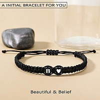 Adjustable Bracelets For Women Initial Bracelets For Teen Girls Gifts For Women Strand Birthday Gifts For Friend Female Coworker