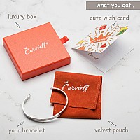 Carviell Inspirational Bracelets For Women Hammered Rose Gold Motivational Cuff Engraved Keep Going Bangle Sober Depression