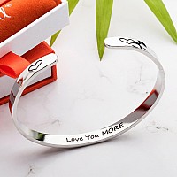 Carviell Love You More Bracelet Gifts For Girlfriend Birthday Gifts For Wife For Her Valentines Gift