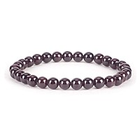 Cherry Tree Collection Small Medium Large Sizes Gemstone Beaded Bracelets For Women Men And Teens 6Mm Round Beads Red