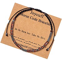 Joycuff Inspirational Bracelets For Women Girls Unique Gifts For Daughter Son Graduation Mothers Day Morse Code Bracelet For Gi