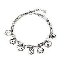 Mshion Cute Bracelets Sports Fan Bracelet Fade Resistant Charm Bracelet Jewelry For Women Men Holiday Gifts