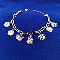 Mshion Cute Bracelets Sports Fan Bracelet Fade Resistant Charm Bracelet Jewelry For Women Men Holiday Gifts