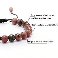 Natural Gemstone Bracelet For Women Men Boys Girls Best Friends Bf And Gf Soulmate Sou Sister Stress Relief Gifts For Anniversar