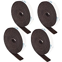 Felt Strips 4 Rolls Pack 12X 60 Self Adhesive Brown Furniture Felt Strips Anti Scratch Heavy Duty 3Mm Thick Floor Protector For