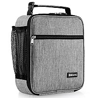 Lunch Box Insulated Lunch Bag Durable Small Lunch Bag Reusable Adults Tote Bag Lunch Box For Adult Men Women Light Gray