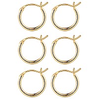 M Mooham Small Gold Hoop Earrings 14K Gold Plated Hypoallergenic Chunky Mini Jewelry Pack Set Dainty Tiny For Women