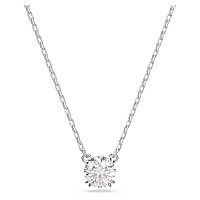 Swarovski Rose Gold Attract Pendant Necklace with Clear Crystal