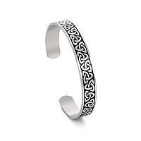 Vassago Celtic Knot Bangle Bracelet Mens Cuff Bracelet Celtic Trinity Bracelet Celtic Viking Norse Bracelet Stainless Steel Vint