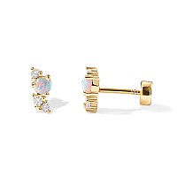 Pavoi 14K Flat Backs Opal Yellow Gold