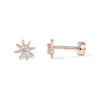 Pavoi 14K Gold Flat Backs Star Rose Gold