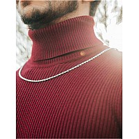 Waitsoul 925 Sterling Silver Rope Chain Lobster Clasp 2Mm Silver Chain For Men Women Silver Necklace Chain 1630 Inches30