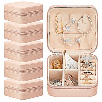 6 Pcs Travel Jewelry Case Jewelry Travel Organizer Small Jewelry Box Bridesmaid Gift Boxes Mini Storage Organizer Storage Box P