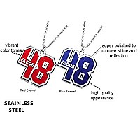 Moonlight Collections Custom Sports Number Necklace For Atheletes With Name Personalized Baseball Necklace Football Chain Gift F