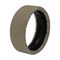 Groove Life Zeus Edge Flat Earth Silicone Ring Breathable Rubber Wedding Rings For Men Lifetime Coverage Unique Design Comfor