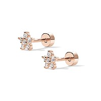 Pavoi 14K Flat Backs Flower Rose Gold