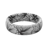 Groove Life Aspire Bloom Silicone Ring Breathable Rubber Wedding Rings For Women Lifetime Coverage Unique Design Comfort Fit