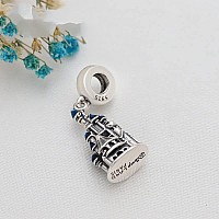 Magic Castle Dangle Charm 925 Sterling Silver Pendantgirl Jewelry Beads Gifts For Women Braceletnecklace A0243