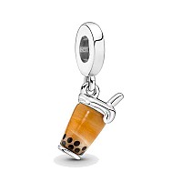 Murano Glass Bubble Tea Dangle Charm 925 Sterling Silver Pendantgirl Jewelry Beads Gifts For Women Braceletnecklace A0110