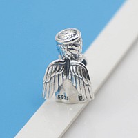 Angel Of Love Charm 925 Sterling Silver Pendantgirl Jewelry Beads Gifts For Women Braceletnecklace A0199