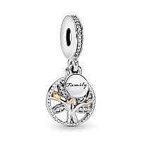 Family Tree Dangle Charm 925 Sterling Silver Pendantgirl Jewellery Beads Gifts For Women Bracelet Necklace