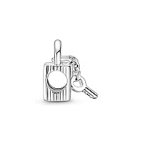 Padlock And Key Dangle Charm 925 Sterling Silver Pendantgirl Jewelry Beads Gifts For Women Braceletnecklace A0131