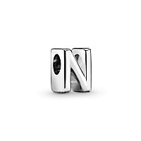 Lkwidi Letter Alphabet N Charm 925 Sterling Silver Pendantgirl Jewelry Beads Gifts For Women Braceletnecklace A0207N