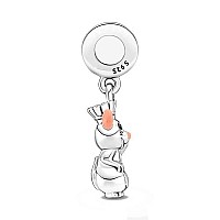 Orange Animal Remy Dangle Charm 925 Sterling Silver Pendantgirl Jewelry Beads Gifts For Women Braceletnecklace A0119