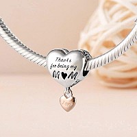 Love You Mom Heart Charm 925 Sterling Silver Pendantgirl Jewelry Beads Gifts For Women Braceletnecklace A0049