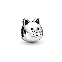 Kittycat Charm 925 Sterling Silver Pendantgirl Jewelry Beads Gifts For Women Braceletnecklace A0150