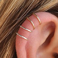 Longita Fake Nose Ring Fake Nose Piercing Fake Double Nose Ring Hoop Fake Nose Rings Hoop Clip On Nose Ring Faux Nose Rings For