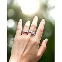 Imolove 4Ct Moissanite Engagement Ring Wedding Solitaire Ring For Women Lab Created Diamond Promise Ring For Her804Ct