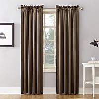 Sun Zero Barrow Energy Efficient Rod Pocket Curtain Panel Pair