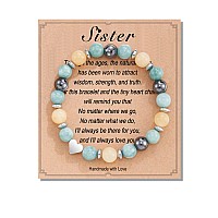 Sister Bracelet Sister Gifts For Sister Her Teen Girls From Sisters Birthday Mothers Day Christmas 2023 Graduation Gifts For He