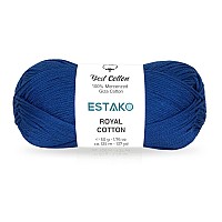 Estako Royal Cotton 100 Mercerized Giza Cotton Yarn Soft Super Fino 1 For Crochet And Knitting 176 Oz 50G 137 Yrds 125M