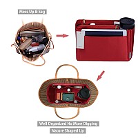 Ztujo Purse Organizer Felt Bag Organizer Purse Organizer Insert For Speedy Neverfull Graceful Neverfulltote Mediumsilky R