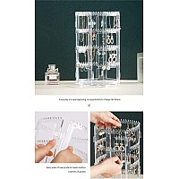 Cq Acrylic 360 Rotating Earring Holder Organizer Clear Jewelry Displays Dangle Earinging Rack Necklace Bracelet Carousel Tree To