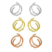 Double Hoop Earrings For Single Piercingdouble Earrings For One Hole Goldfake Piercing Silver Double Earring Handmade Cartila