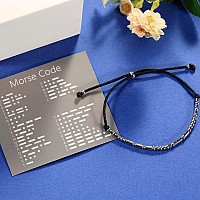 Aselfad Always In My Heart Morse Code Bracelet For Womenbirthday Gifts For Hermomwifegirlfrienddaughter