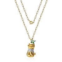 Disney Winnie The Pooh Pendant Necklace Paper Clip Chain 18Inch Flash Plated Necklace With Butterfly And Pooh Pendant Winni