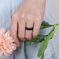 Egnaro Silicone Ring Women Inner Arc Ergonomic Breathable Design Womens Silicone Wedding Ring 4Mm Width 15Mm Thickness Rubb