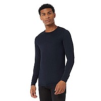 32 Degrees Mens Lightweight Baselayer Crew Top Long Sleeve Form Fitting 4Way Stretch Thermal Stormy Night Xxlarge