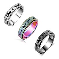 Fidget Rings Women For Anxiety Ringsstainless Steel Fidget Rings For Men Spinner Ring Personalized Inspirational Fidget Ring Fo