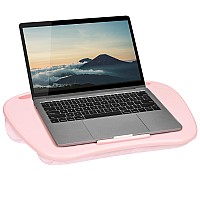 Lapgear Mydesk Lap Desk With Device Ledge And Phone Holder Rose Quartz Fits Up To 156 Inch Laptops Style No 44434