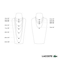 Lacoste Lessentiel Mens Stainless Steel Chain Necklaces Model 2040121