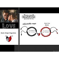 Xiannvxi Matching Heart Bracelets For Couples Boyfriend And Girlfriend Relationship Friendship Long Distance Touch Bracelets Val