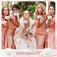 6 Pcs Travel Jewelry Case Bridesmaid Gift Boxes Jewelry Travel Organizer Small Round Jewelry Box Mini Storage Pu Leather White